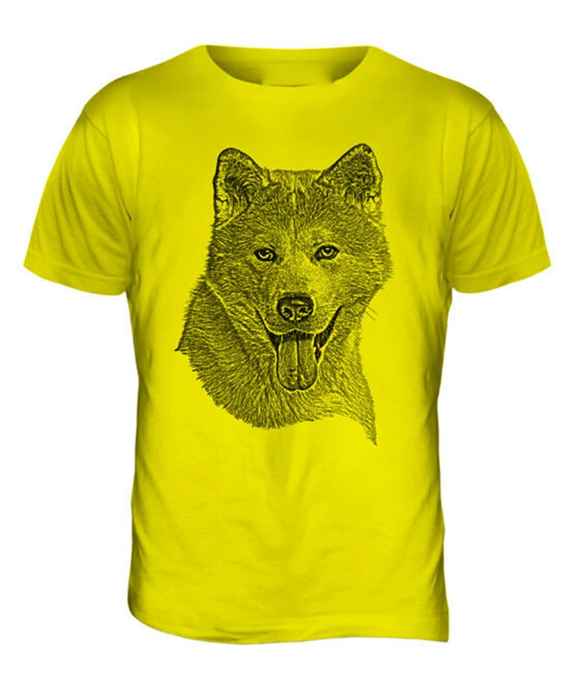 

AKITA INU SKETCH MENS PRINTED T-Shirt TOP GREAT GIFT FOR DOG LOVER SPITZ graphic retro Tops Tee Shirt