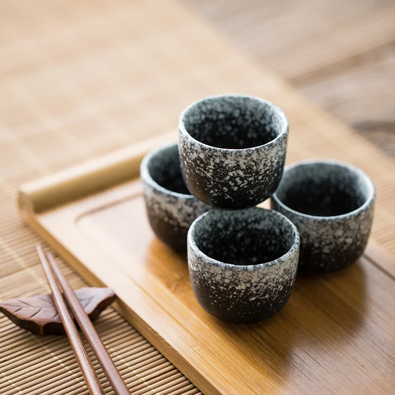 

Japanese Style Ceramic Sake Wine Cup Household Small Wine Retro Water Milk Wine Small Cup Drinkware
