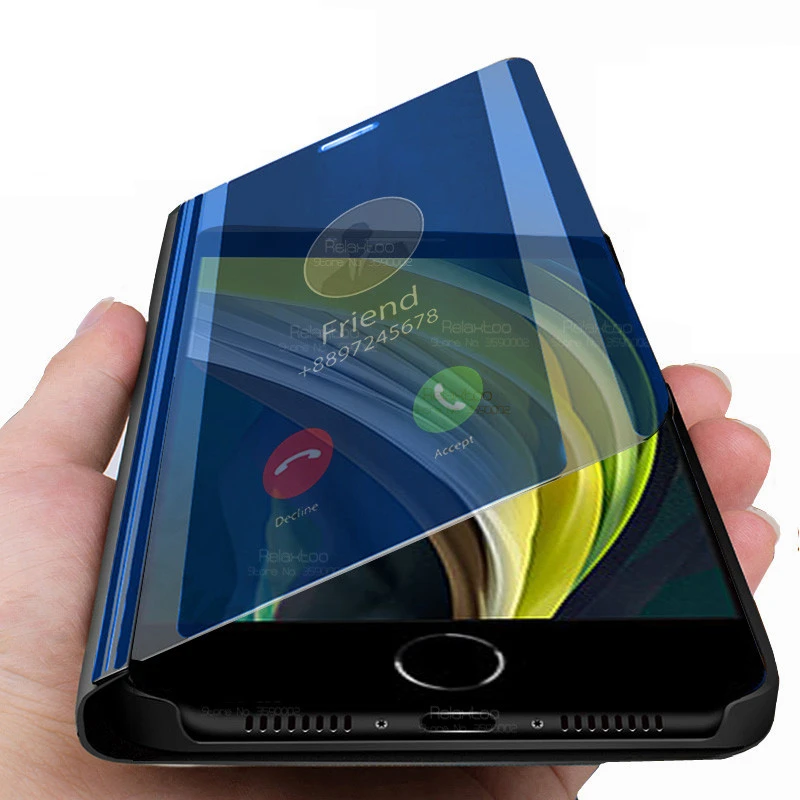 For Apple Iphone Se Case Smart Mirror Flip Case For Iphone Se 2 Se2 Se Aifon I Phone Se 2 Stand Book Cover Coque Fundas Flip Cases Aliexpress