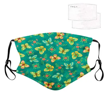 

1pc Unisex Butterfly Printed Dust Mask Outdoor Cycling Quick-drying Breathable Mascarillas Reusable And Washable Mask 2020 #E1