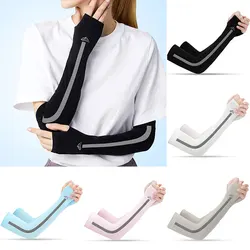 Sunscreen Arm Sleeves Ice Silk Summer Breathable Unisex Cuff Cool Sleeves Outdoor Sports Sunscreen Riding Arm Cover 2020 new