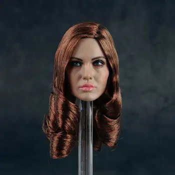 

1/6 Scale Angelina Jolie Female Head Sculpt Head Carving Model fit 12'' Action Figure Body Toys Collection