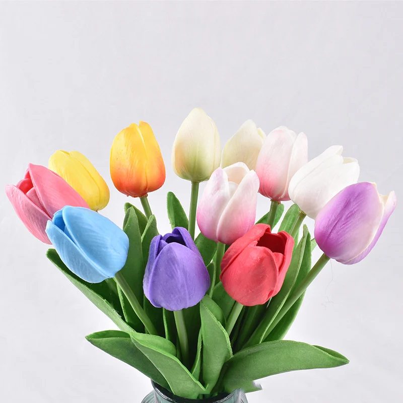 

5PCS Tulip Artificial Flower home decor Artificial Bouquet Fake Flower for Wedding Decoration Flowers Home Garden Decor