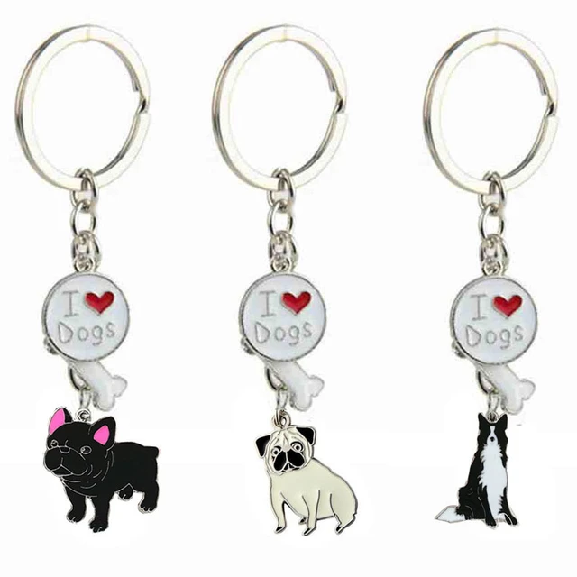 French Bulldog Love Keychains