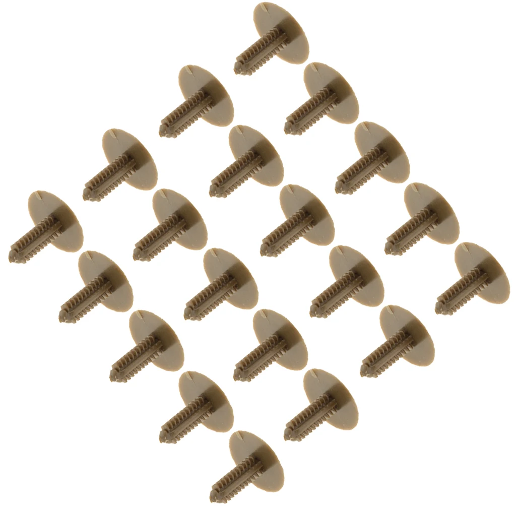 20pcs Car Nylon Headliner Rivet Retainer Clip Fastener For Toyota Yaris 2009