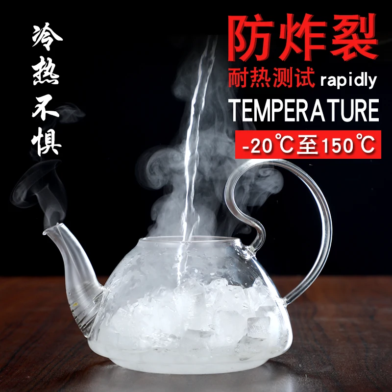 7 шт./компл. высокое качество термостойкого стекла чайник 1 шт.+ 6 шт. с двойным слоем стекла чайная чашка JO 1048
