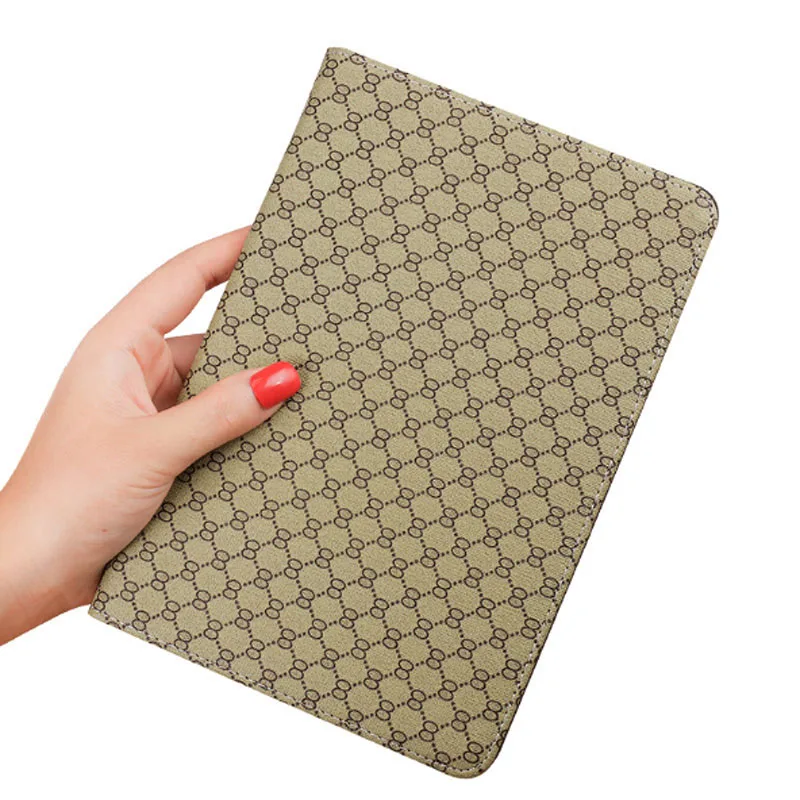 

For iPad 2 3 4 2019 Pu Leather Case Geometric Plaid Flip Auto Sleep Wake Upr Stand Cover For Apple iPad 2 4 3 Smart Case