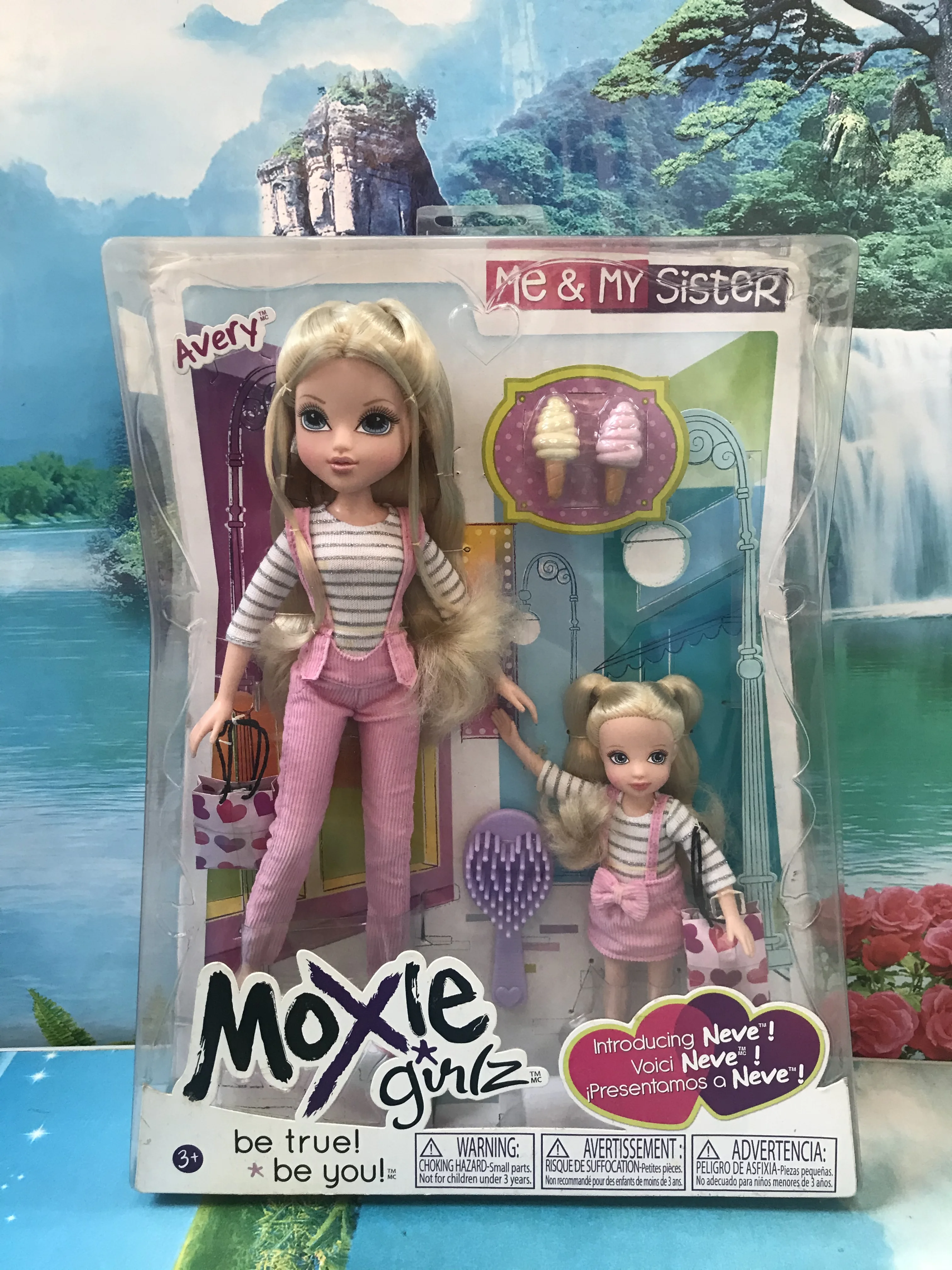 Оригинальная коробка moxie Девочки Кукла Магия-снег платье лучший подарок для