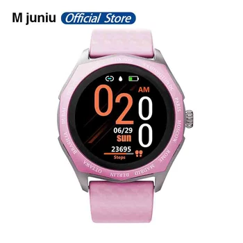 

V18 Smart Watch for Women 1.22 Inch Touch Screen Color Changing Strap Heart Rate Monitoring Smartwatch for Android IOS
