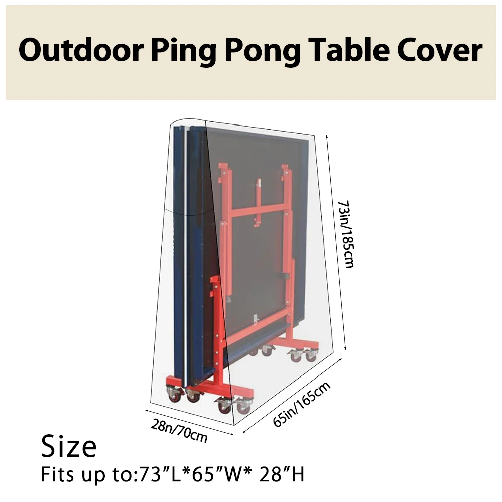 Для пинг-понга открытый стол пылезащитный чехол Защита сверхмощный Водонепроницаемый устойчивый к ультрафиолетовому излучению Теннисный пинг-понг стол чехол для хранения