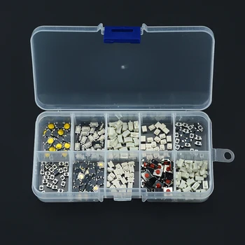 

250PCS 10 Types Tactile Push Switch Car Keys Remote Button Microswitch