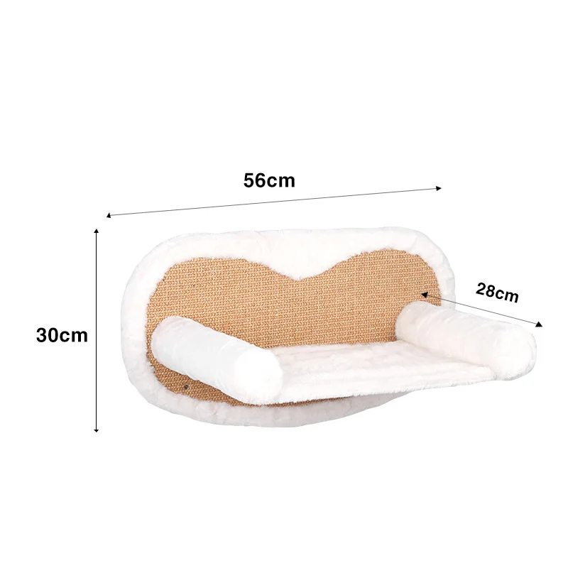 Cat-Climbing-Frame-Plush-Cat-Hammock-Lounger-For-Cats-Kittens-Wall-Mounted-DIY-Pet-Furniture-Anti.jpg Macskás Hegymászó Keret Plüss Macska Függőágy -Társalgó Macskákhoz Cica Falra Szerelt Barkács Kisállat -Bútorok Karcolásos Macska Lógó Ágyak Alvás - Image 5