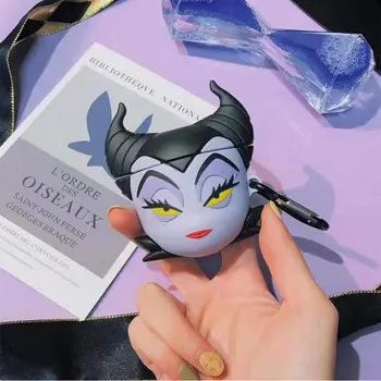 

For AirPods 1 2 Case Maleficent Ursula Carabiner Cover Witch