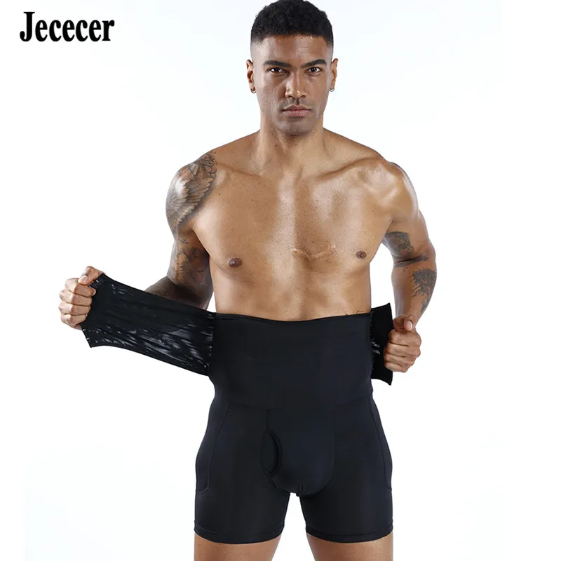Aismz fitness emagrecimento barriga coxa shapewear cintura acolchoada cueca masculina bunda