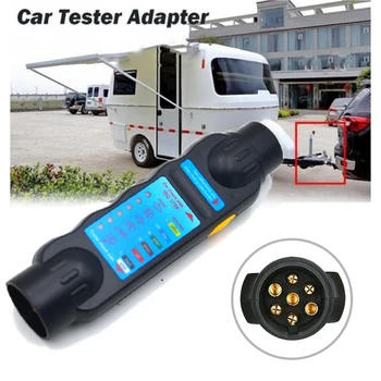 

Car Trailer Caravan 7 Pin Towing Tow Bar Light Wiring Circuit Tester Plug Socket Diagnostic Tool