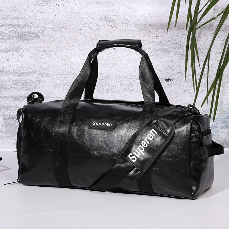 

High-capacity shoulder bag Korean Messenger bag shoe bag tide sports bag fitness travel bag