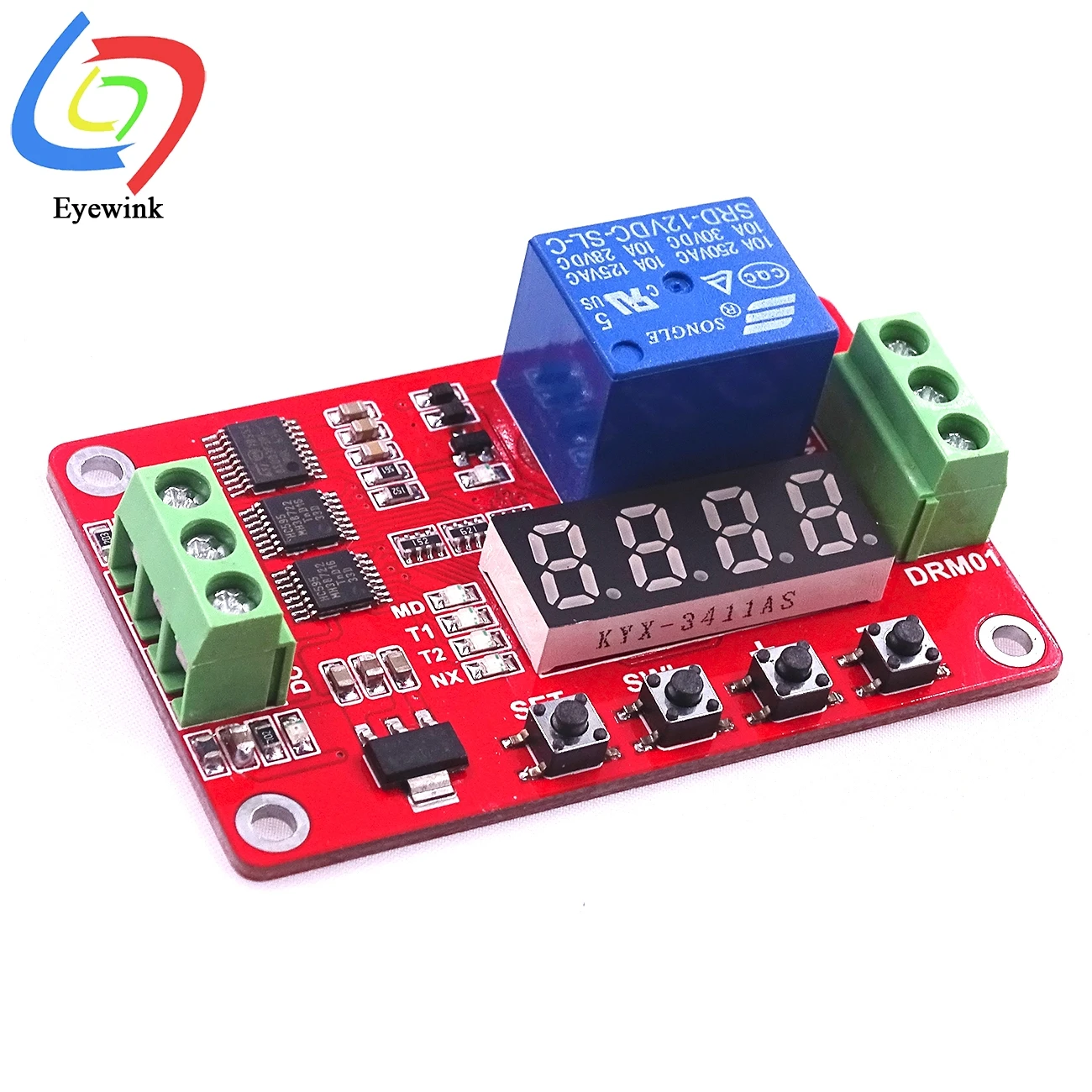 Eyewink DRM01 5V 12V 24V One-way multi-function relay module / delay self-locking cycle timing time | Обустройство дома