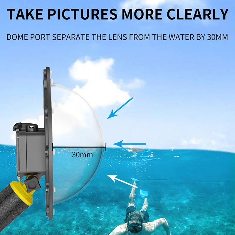 

Portable Protective Water Lens Mask for DJI Osmo Action Camera Professional Waterproof Up to 30M Lens Hood for Osmo Action