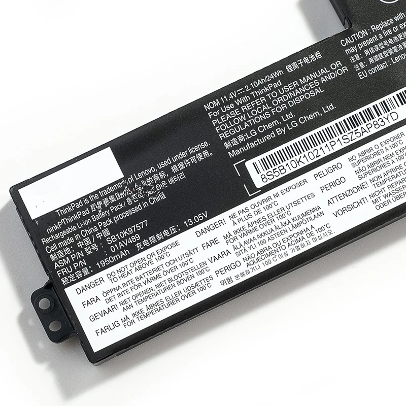 Аккумулятор для ноутбука Lenovo ThinkPad T470 T480 A475 A285 01AV419 01AV420 01AV421 01AV489 SB10K97576