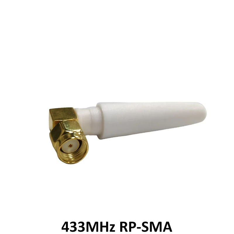 2pcs 433Mhz Antenna 2dbi GSM 433 mhz RP SMA Connector Rubber Lorawan antenna IPX to SMA 4