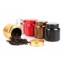80 мл дорожные запечатанные банки мини Портативный Чай банок Алюминий герметичный ящик для хранения Кофе Порошок Банок Портативный путешествия контейнеры для чая