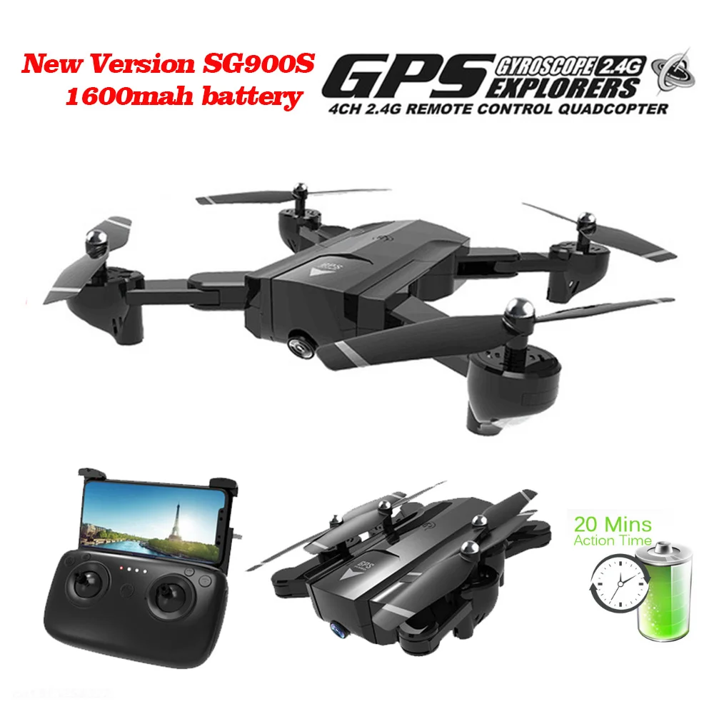 

Professional GPS Drones With WIFI FPV 1080P 720P HD Camera SG900S 20minis Flying Follow Me Hold Foldable RC Drone Helicopter