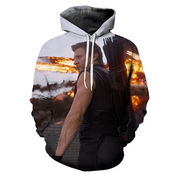 

New Fashion Hawkeye Printed 3D Sweatshirt Hoodies Men Women Clinton Barton Design Hoody Homme Spring Long Sleeve Jacket Male