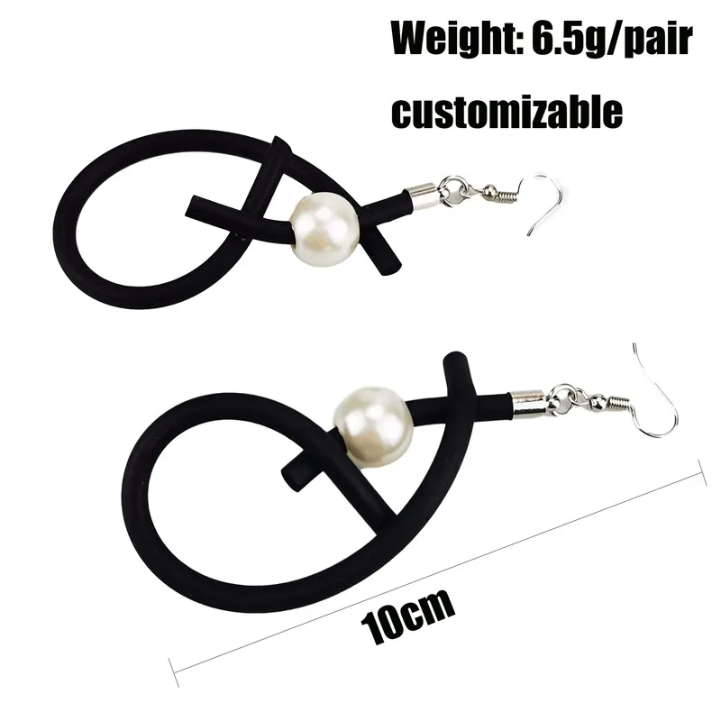 UKEBAY New Designer Original Handmade Jewelry Women Drop Earrings Pearl Jewelry Geometrice Strange A Pair Of Earrings Gift Wife