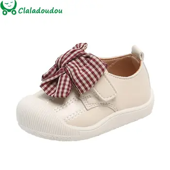 

11.5-15.5cm High Quality Baby Shoes Big Lace Butterfly-knot Pu Leather Shoe Infant Girls Princess Dress Shoes For First Birthday