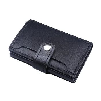 

PRAETOR Card Holder Wallet Casual Style Cowhide Material Bank Card Credit Card Case Passport Cover Travel Wallet Cardholder H415