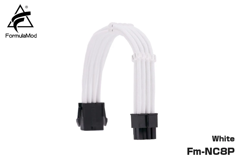thumbnail image 1 of FormulaMod Fm-NC8P CPU 8Pin(4+4) Power Extension Cable For Motherboard 8 Pin 18AWG Solid Color Cables With Cable Comb, 1 of 5