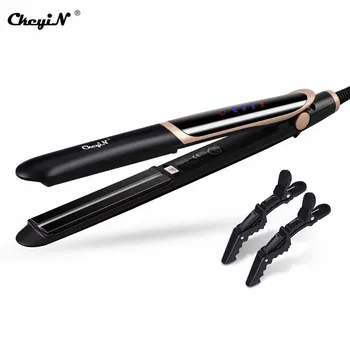 

CkeyiN 2 in 1 Far-infrared Hair Straightener Flat Iron Hair Curler Professional Tourmaline Ceramic Anion Hair Styling Tool