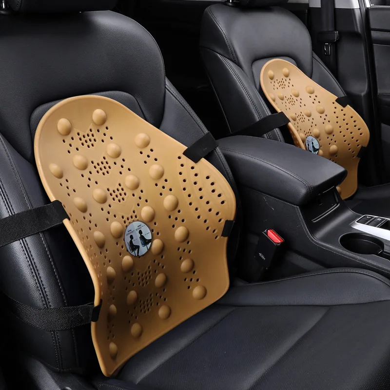 Car seat back breathable lumbar support cushion auto office home truck chair waist protect massage cushion