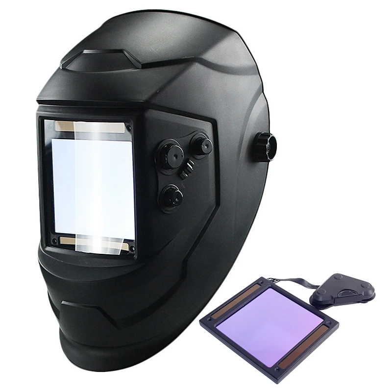 

Hot Sale Large Window 4 Sensors External Adjustment Din 5-Din 13 Solar Automatic Dimming Welding Mask Helmet