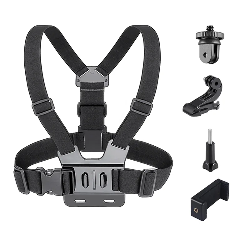 5 в 1 нагрудный ремень + J-образный адаптер крепление на телефон для телефона Gopro Hero