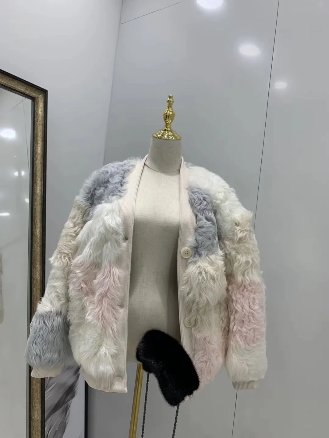 Manteau femme Новое поступление шуба из натурального меха ягненка для женщин зимняя теплая верхняя одежда из натурального меха