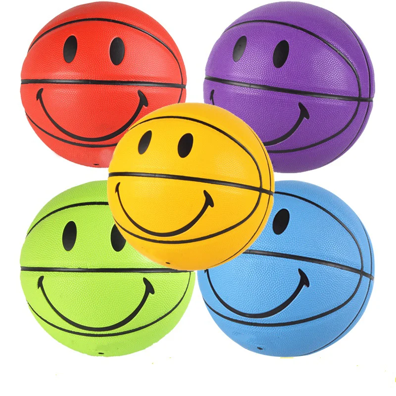 Баскетбольный мяч Smiley уличный баскетбольный с улыбающимся лицом размер 5/7