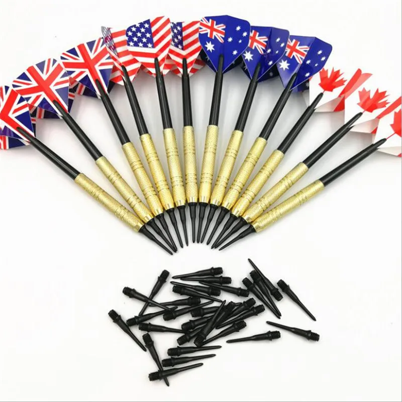 

6 Pieces Professional Grams Soft Tip Darts Set with Extra Plastic Tips with 4 Kinds Flights for Electronic Dartboard Electronic