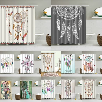 

Dreamnet 3d Shower Curtain Waterproof Polyester Bath Screen Curtains For Bathroom Decorations Nordic Dreamcatcher Printed