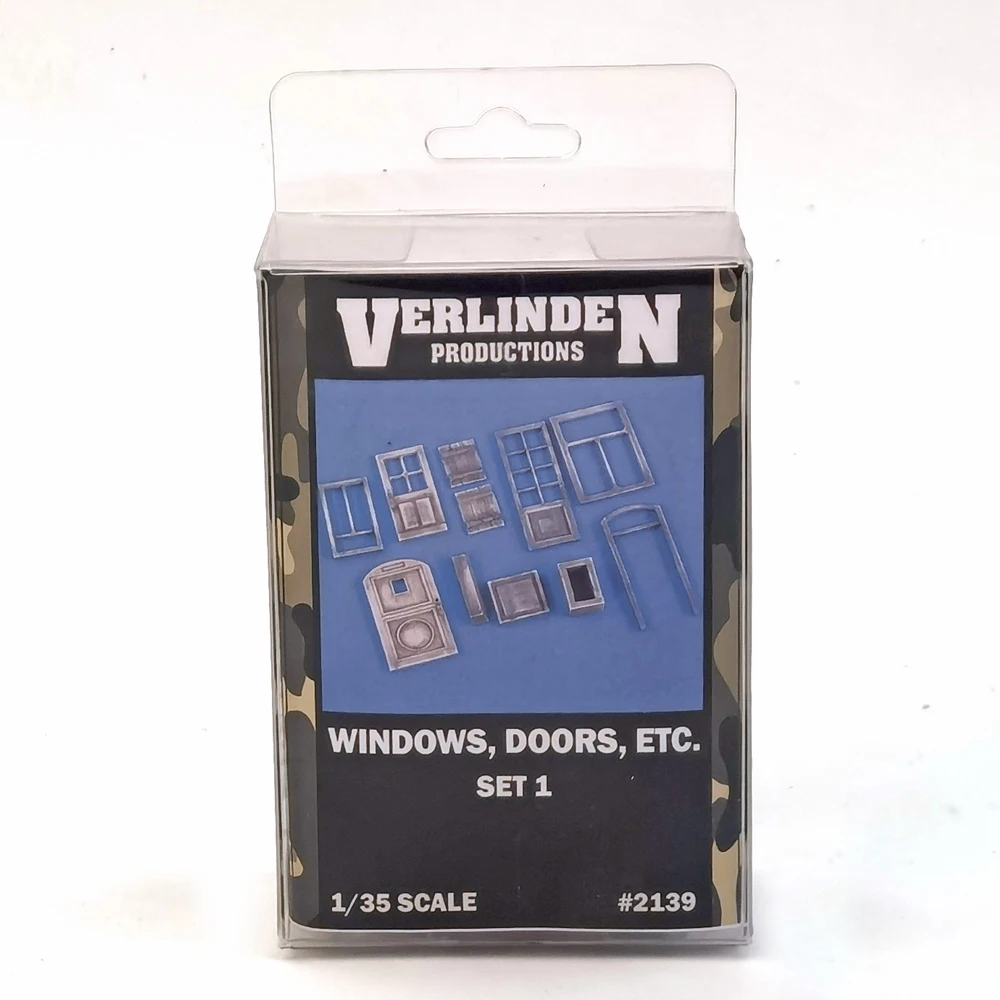 1/35 Scale Windows, Doors, Frames, Wooden Shutters, etc. Set No.1 Resin Accessory Kits,VERLINDEN #2139 Unassembled Uncolored