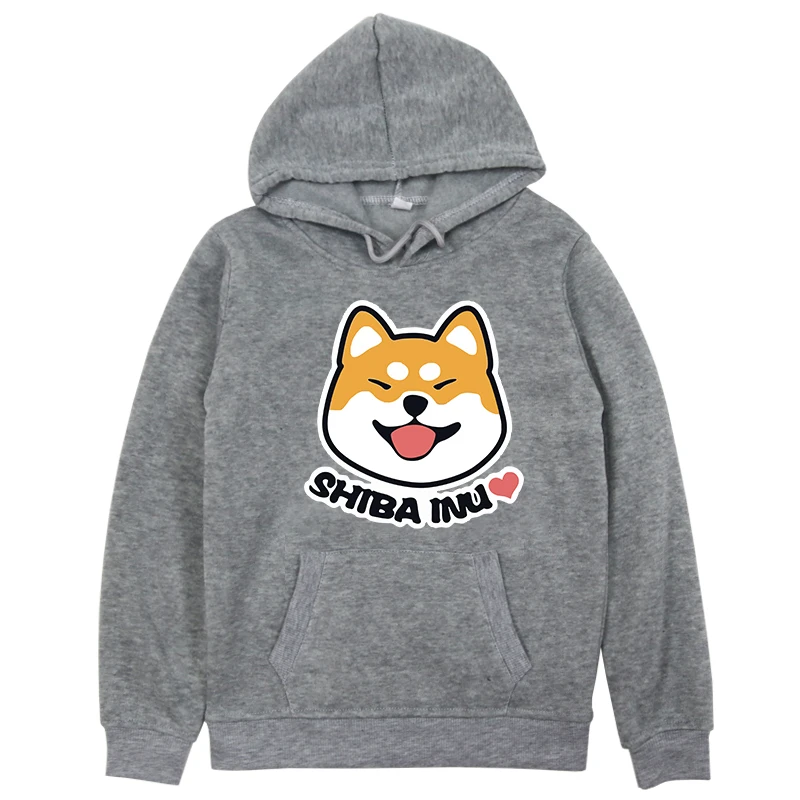 Hoodies 4 Новые детские толстовки с капюшоном Милая Толстовка для маленьких мальчиков и девочек с принтом Шиба ину зимняя верхняя одежда с длинными рукавами, толстовки детские толстовки - Цвет: Hoodies 4