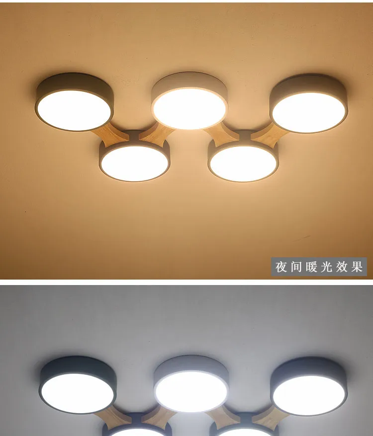 Acylic Ceiling Lights Square Rings For Living Room Bedroom Home AC85-265V Modern Led Ceiling Lamp Fixtures lustre plafonnier