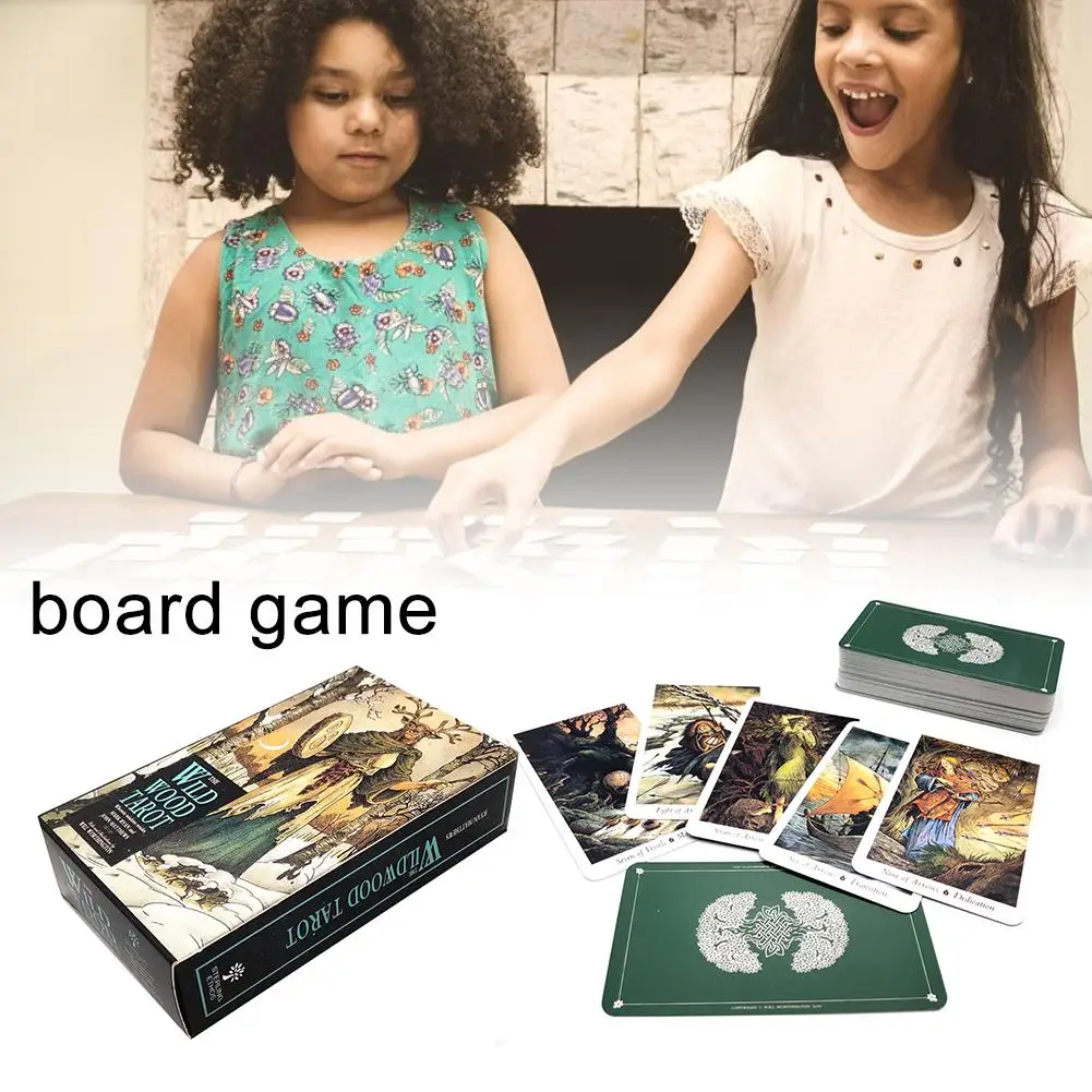 Горячие 78 карт/набор английская настольная игра Таро карты дикого дерева Таро семья развлечения дети игрушки колода и гидебук