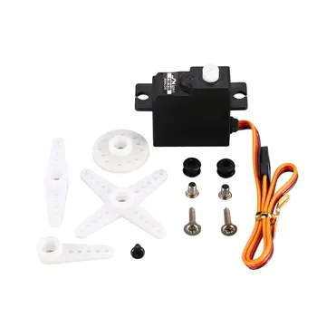 

JX PS-1181HB 4.8-6.6V 3.0KG Plastic Gear 0.13 Sec Large Torque Analog Servo For RC Car Robot Airplane Aircraft Accessories