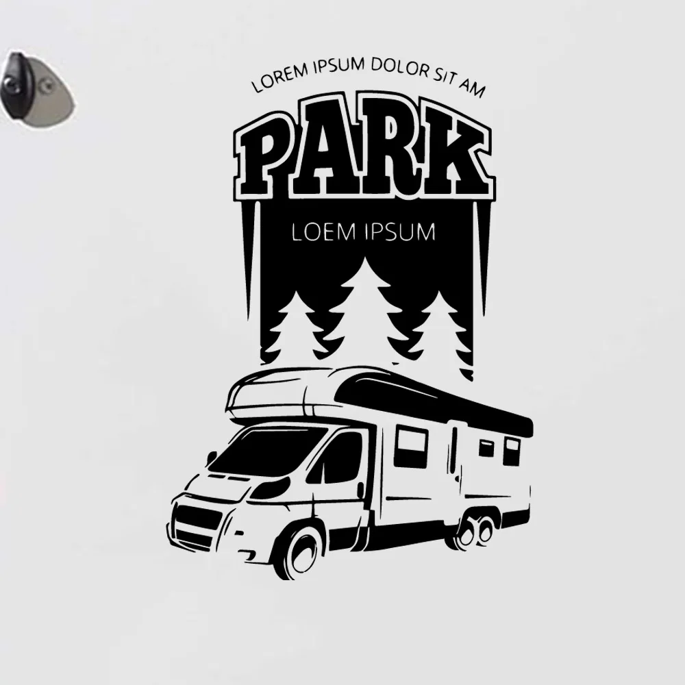 Мультяшная Наклейка На Автомобиль RV PARK наклейка на джип большой виниловый