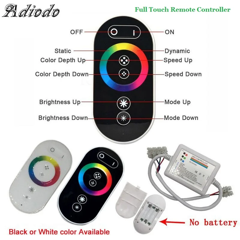 DC12V-24V 2,4G RF беспроводной сенсорный RGB контроллер GT666 Сенсорная панель RGB Led контроллер Диммер для светодиодной ленты светильник лента