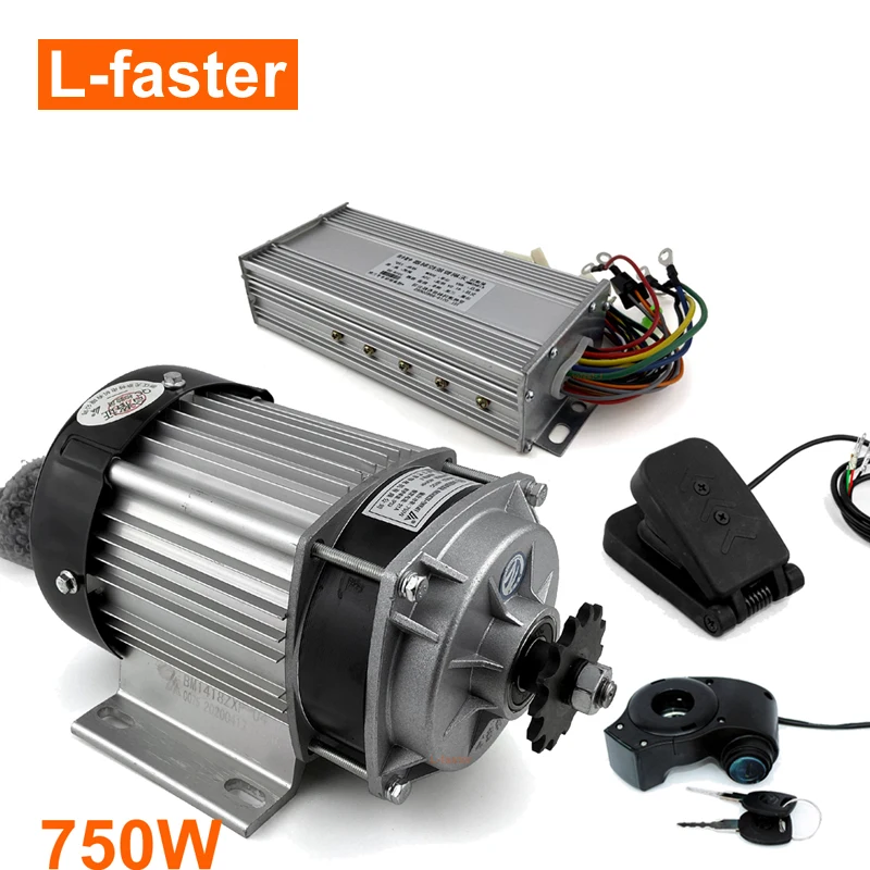 48V 750W Electric 3-Wheels Bicycle Geared Motor With 800W Brushless Controller And Pedal Control | Спорт и развлечения