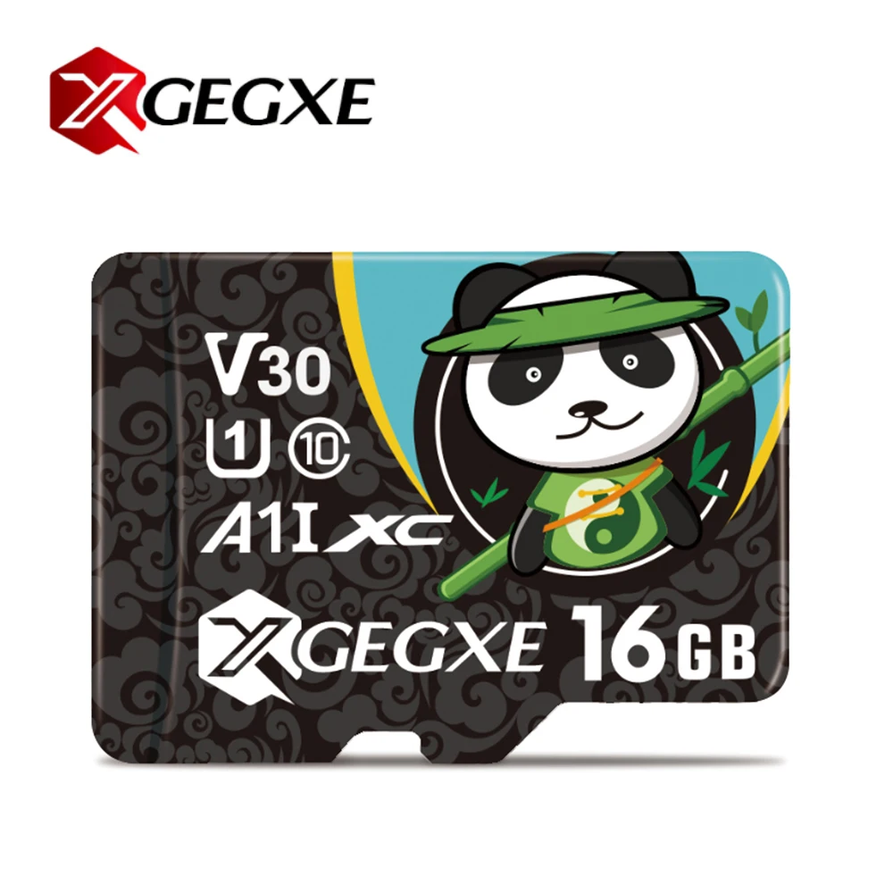 Карта памяти XGEGXE 64 ГБ 16 32 128 256 Micro SD C10 Panda TF карта флеш накопитель для Android|Карты