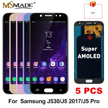 

5 PCS AMOLED LCD for SAMSUNG Galaxy J5 2017 LCD Touch Screen Replacement For SAMSUNG J530 J530F J5 Pro 2017 LCD 5 PCS