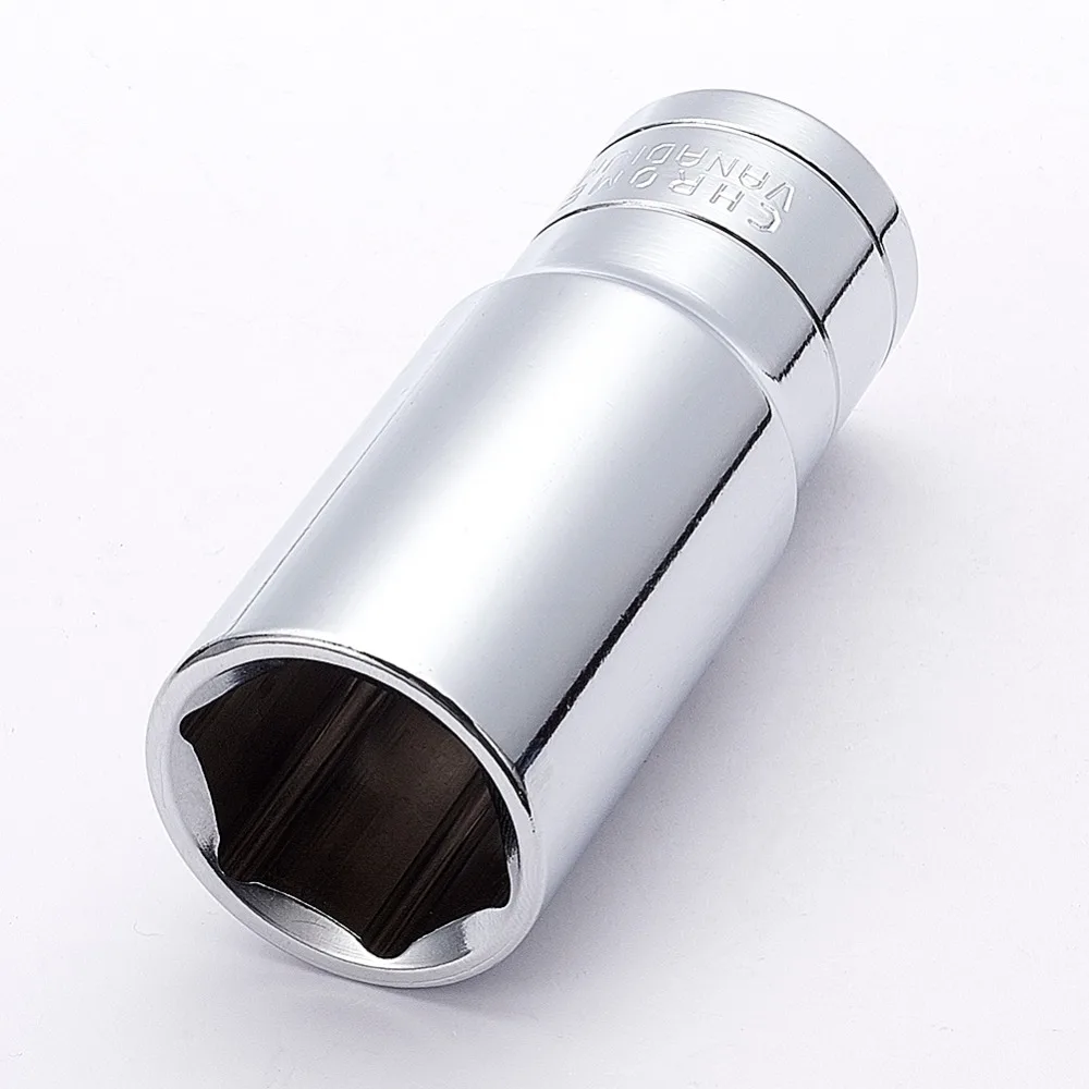 Utoolmart 1/2 привод 6 точечный мост гайка с шестигранной головкой хром-ванадиевой Сталь метрических 78 мм Общая Длина 8 мм-24 мм шестигранный сливового цвета с длинным рукавом